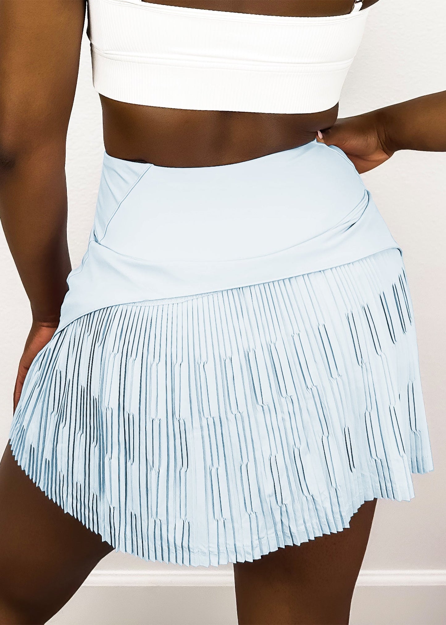 Back Pleated Lined Tennis Skirt