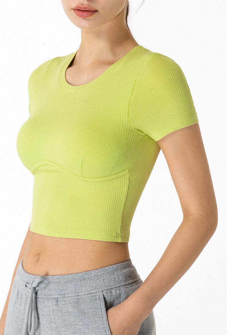 Contouring Cropped Tee Shirt