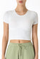 Contouring Cropped Tee Shirt