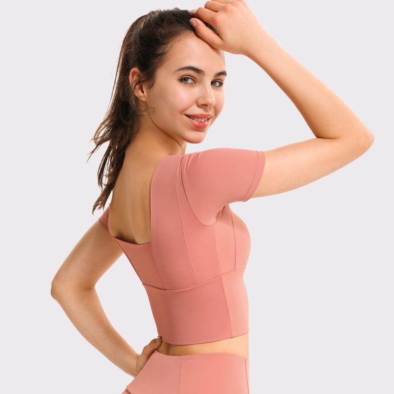 Contouring Square Neck Cropped Top