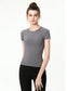 Long Fitted Short Sleeve Active Top