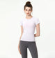 Long Fitted Short Sleeve Active Top