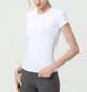 Long Fitted Short Sleeve Active Top