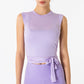 Quick Drying Sheer Sleeveless Tying Top