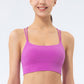 Double Crossing Straps Sports Bra