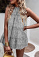 Ruffle Neck Tiered Blouse