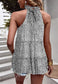 Ruffle Neck Tiered Blouse