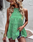 Ruffle Neck Tiered Blouse