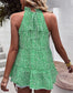 Ruffle Neck Tiered Blouse