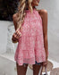 Ruffle Neck Tiered Blouse