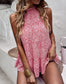 Ruffle Neck Tiered Blouse