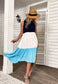 Triple Tone Tiered Summer Dress