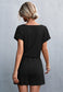 Lace Trim Surplice Neck Romper