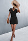 Lace Trim Surplice Neck Romper