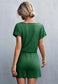 Lace Trim Surplice Neck Romper