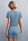 Lace Trim Surplice Neck Romper