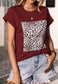 Leopard Print Square T-Shirt