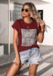 Leopard Print Square T-Shirt