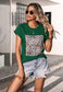 Leopard Print Square T-Shirt