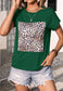 Leopard Print Square T-Shirt