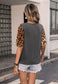 Contrast Two Tone Basic T-Shirt