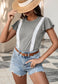 Lace Trim Flutter Sleeve Blouse