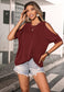 Cold Shoulder Loose Shirt