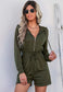 Zip-Up Hooded Playsuit