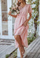 Swiss Dot Ruffle Hem Dress