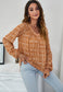 Classic V Neck Floral Blouse