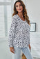 Classic V Neck Floral Blouse