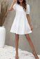 Puff Sleeve Tiered Shift Dress
