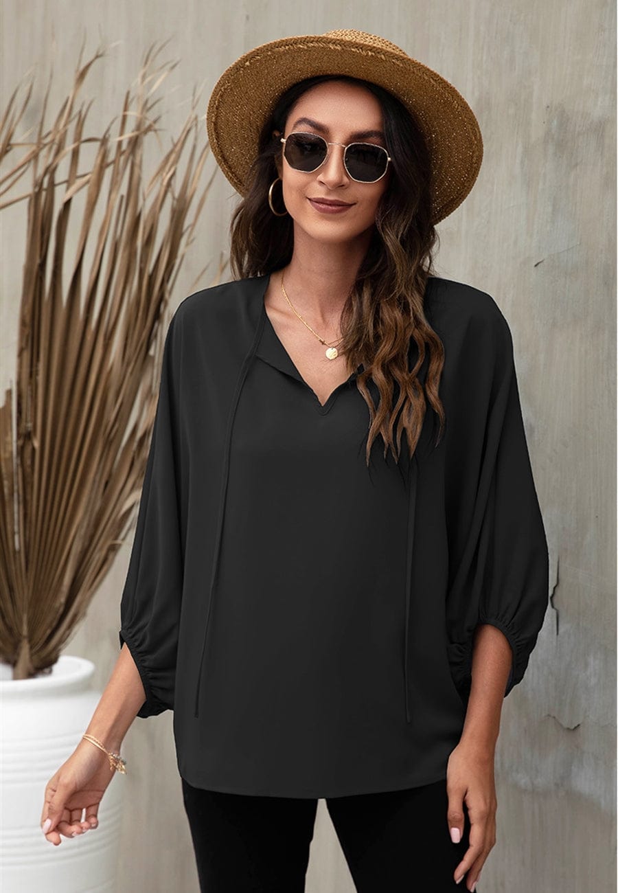 Tie Neck Classic Light Blouse