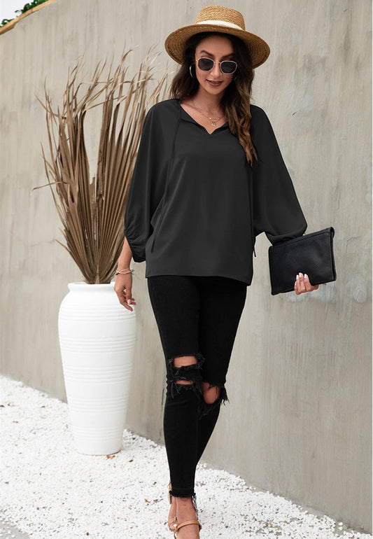 Tie Neck Classic Light Blouse