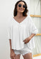 V Neck Flowy Summer Blouse