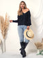 Patterned Knit Bishop Sleeve Cardigan