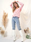 Patterned Knit Bishop Sleeve Cardigan