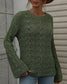 Patterned Knit Bell Sleeve Sweater