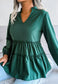 Bishop Sleeve Tiered Blouse