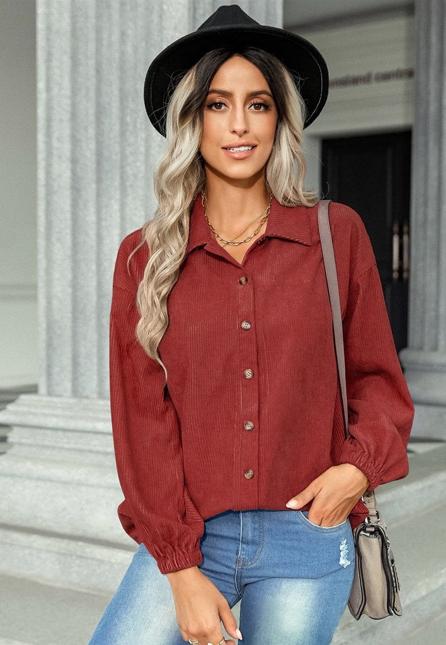 Button Down Corduroy Overshirt