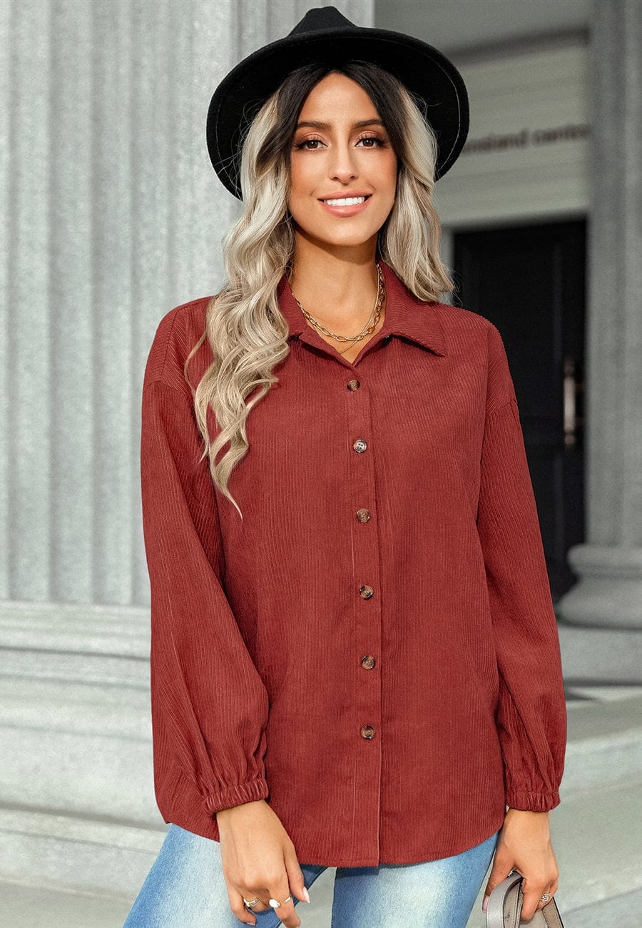 Button Down Corduroy Overshirt