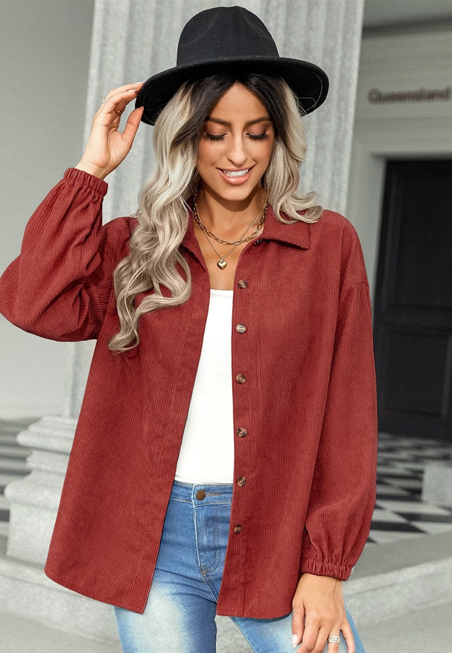 Button Down Corduroy Overshirt