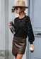 Pearl Embellished Bishop Sleeve Sweater