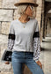 Contrast Lace Detail Sweater