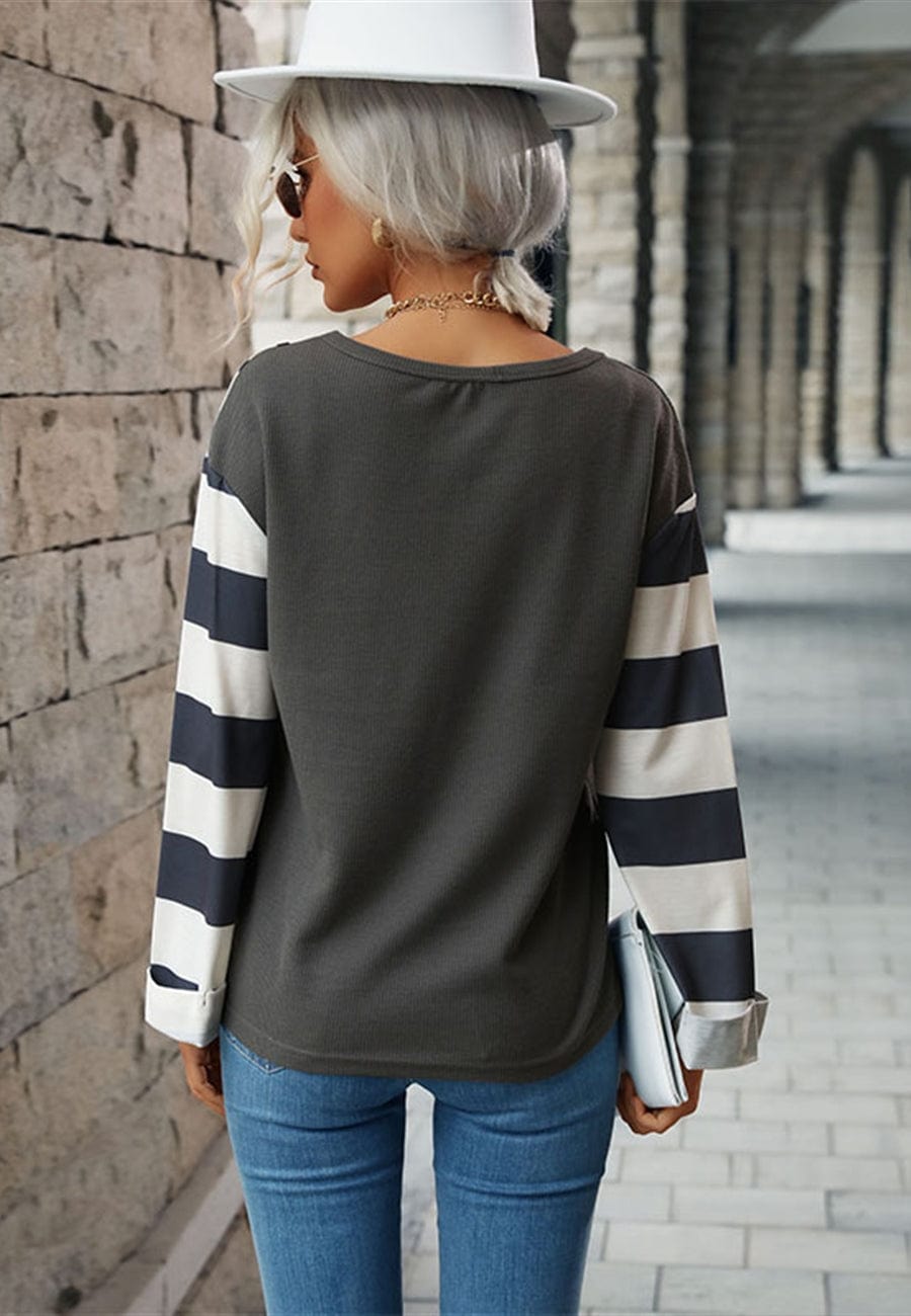 Tri-Tone Multi-Pattern Sweater