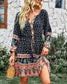 Tassel Tie Waist Boho Dress