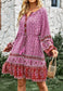 Tassel Tie Waist Boho Dress