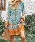 Tassel Tie Waist Boho Dress