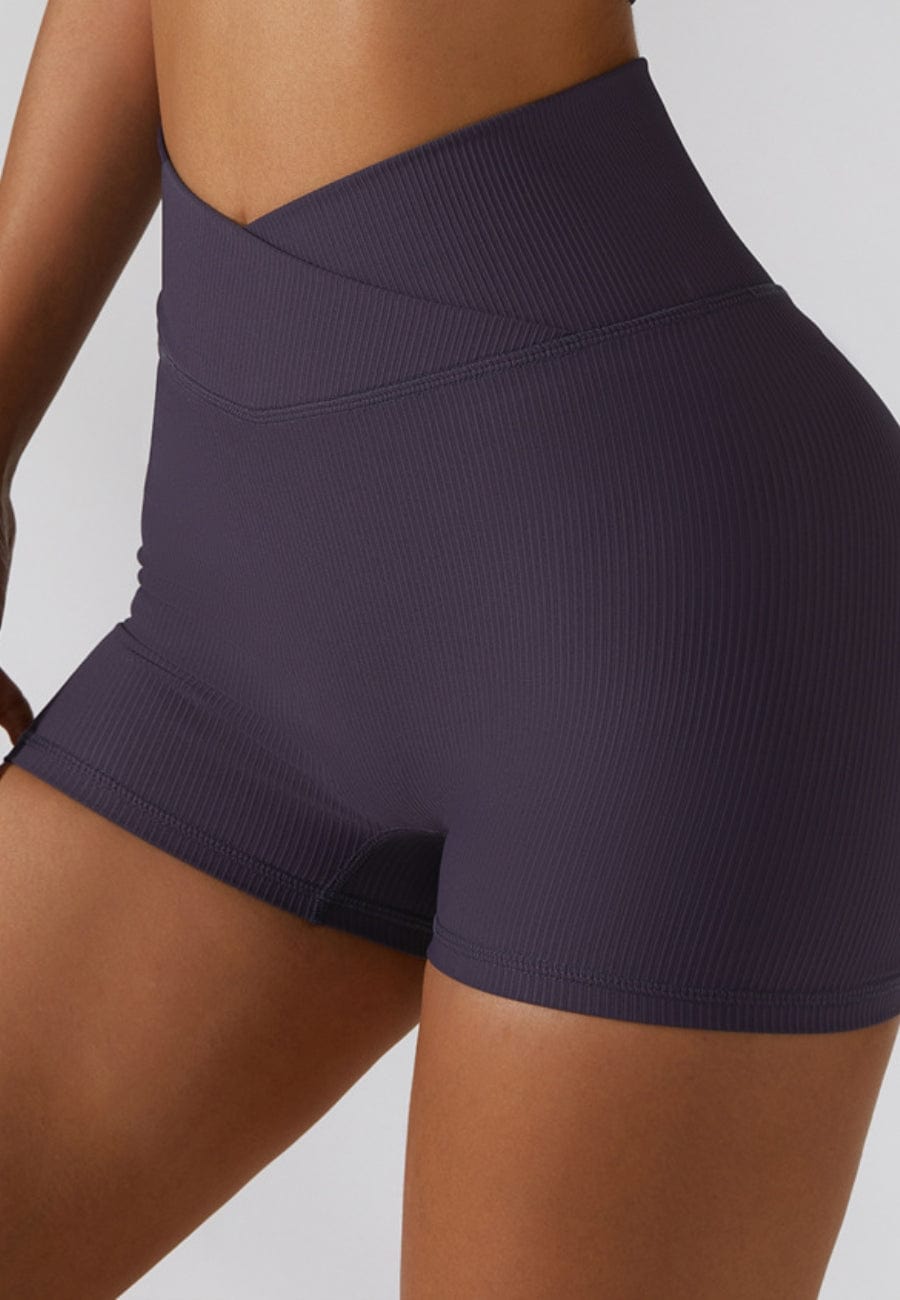 Wrap High Rise Workout Shorts