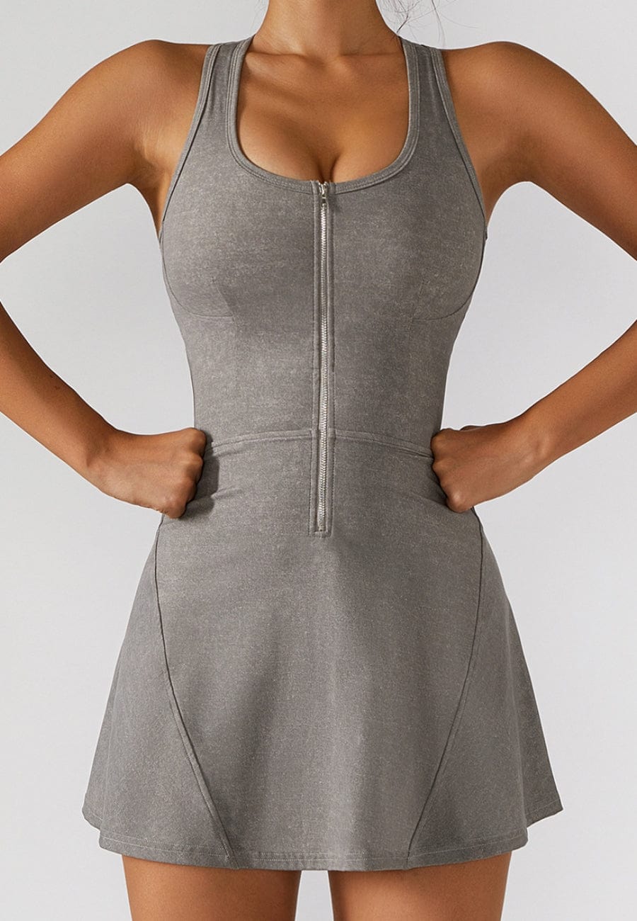 One Piece Zippered Workout Body Suit
